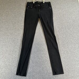 Silver Jeans Suki Slim‎ Boot 28x30 Black Stretch Mid Rise Womens Denim
